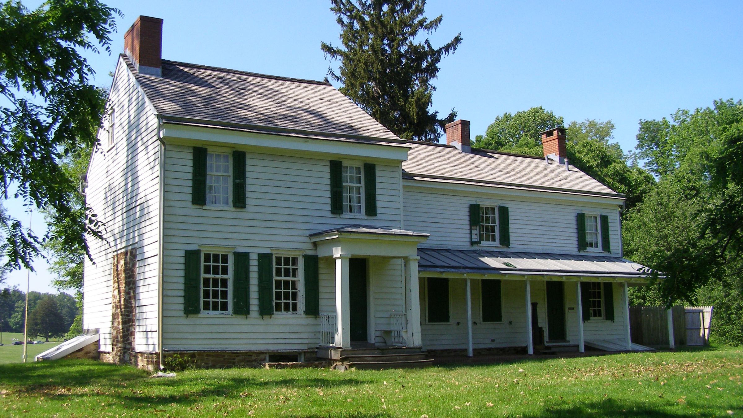 The Thomas Clarke House on Princeton Battlefield, where General Hugh Mercer died.