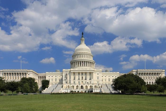 The west front of the United States Capitol.