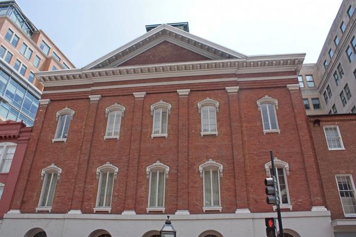 The exterior of Ford's Theatre in Washington, D.C.