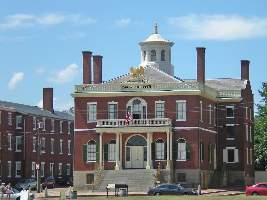 The 1819 Custom House at Salem Maritime, where Nathaniel Hawthorne worked.