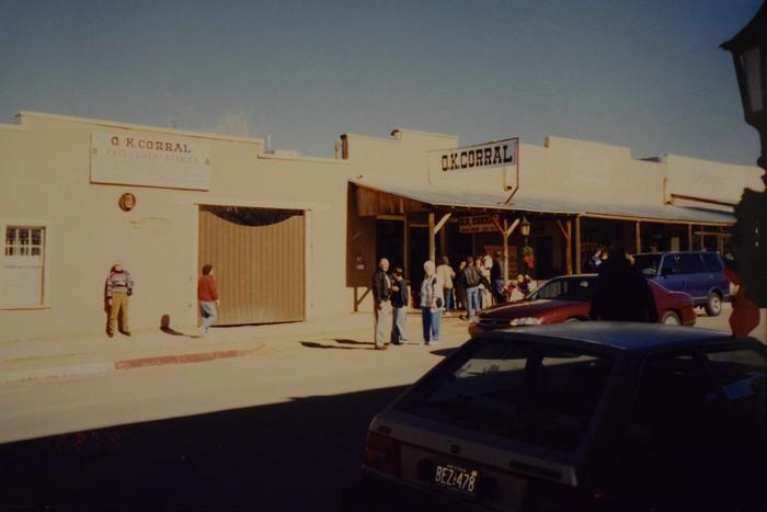 The O.K. Corral site on Allen Street in Tombstone, Arizona.