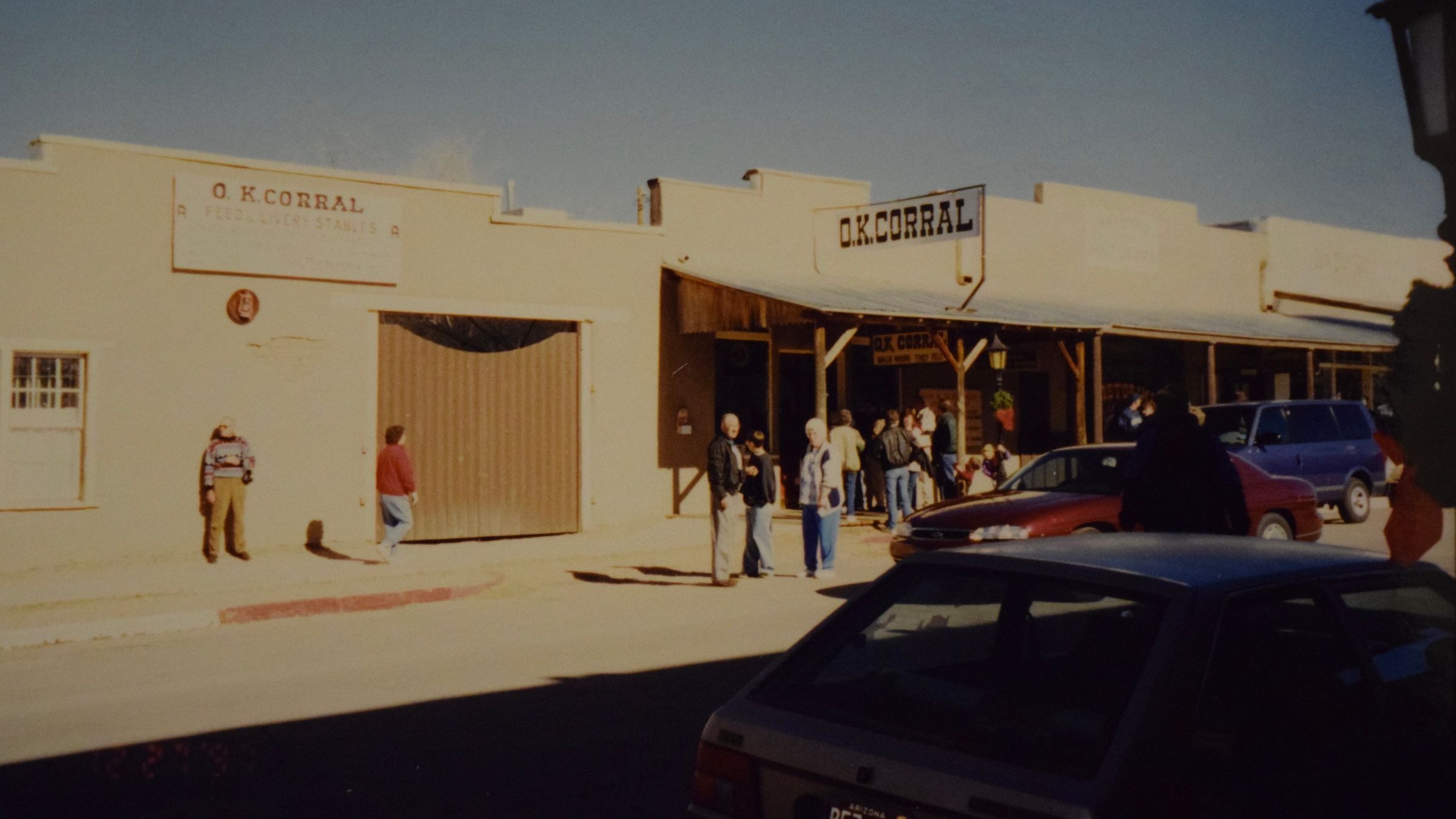 The O.K. Corral site on Allen Street in Tombstone, Arizona.
