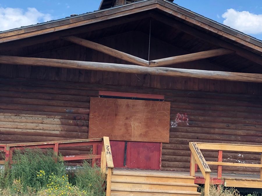 The church near the Wounded Knee massacre site on the Pine Ridge Reservation.