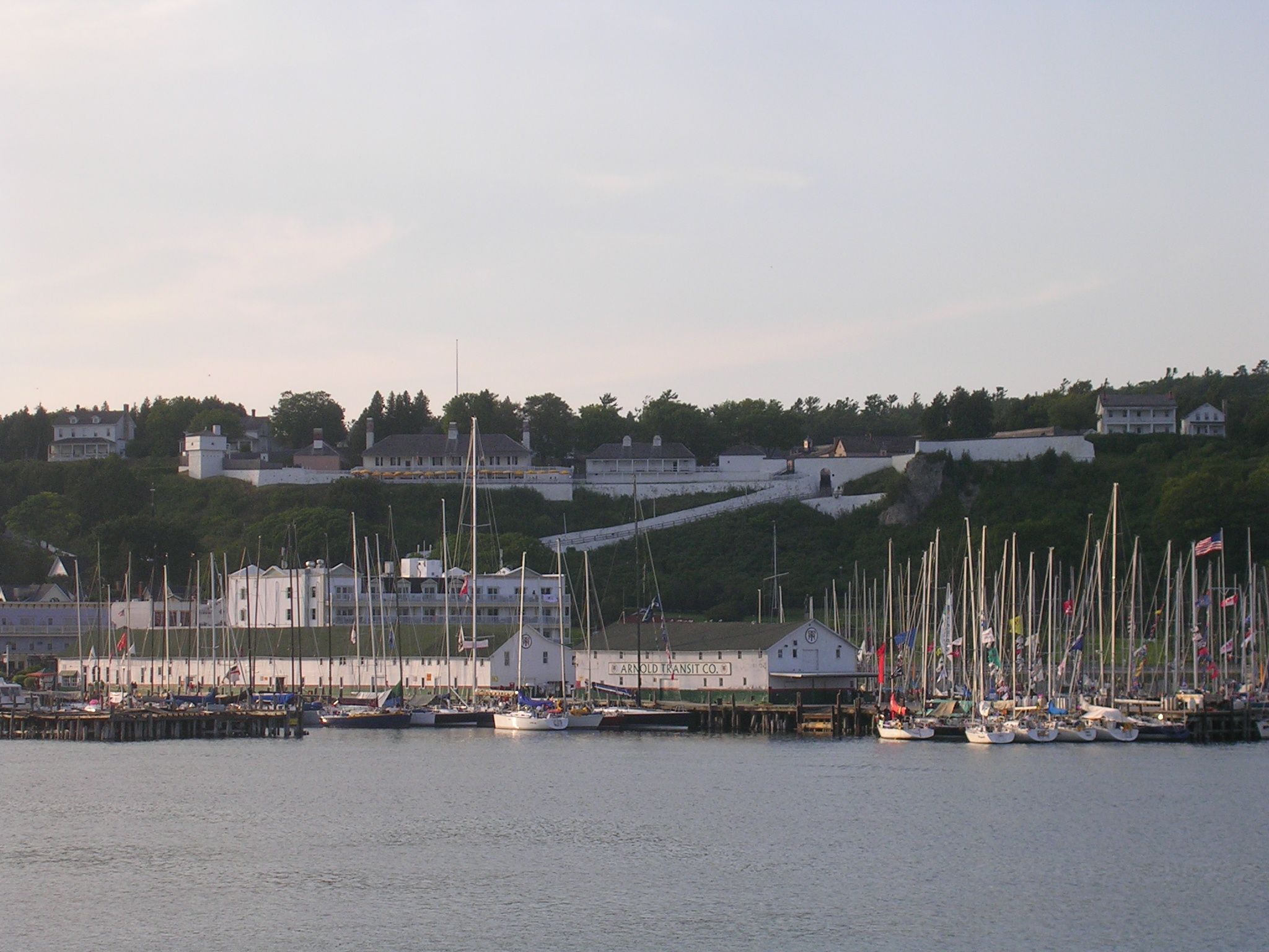 Fort Mackinac viewed from the water on Mackinac Island.