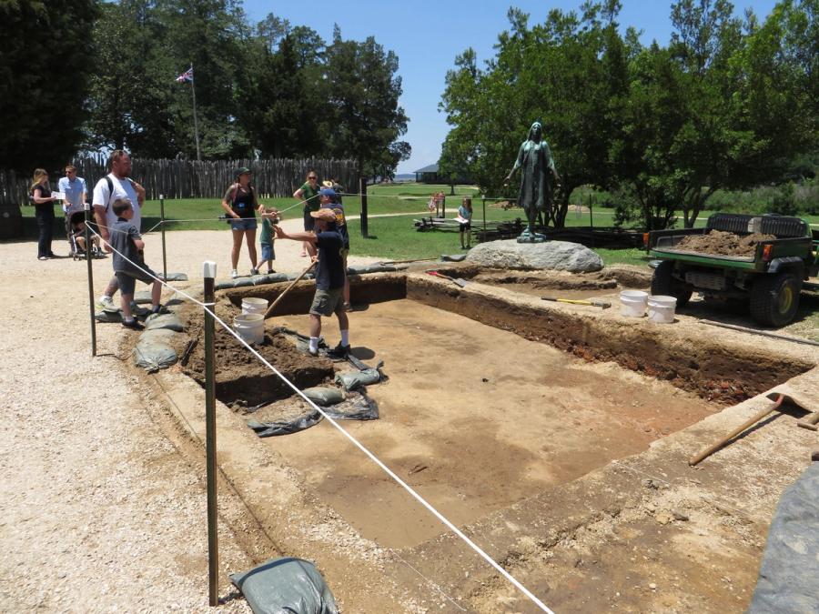 Archaeological excavations at Historic Jamestowne.