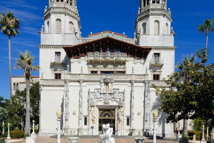 The twin-towered Casa Grande, the main house of Hearst Castle.