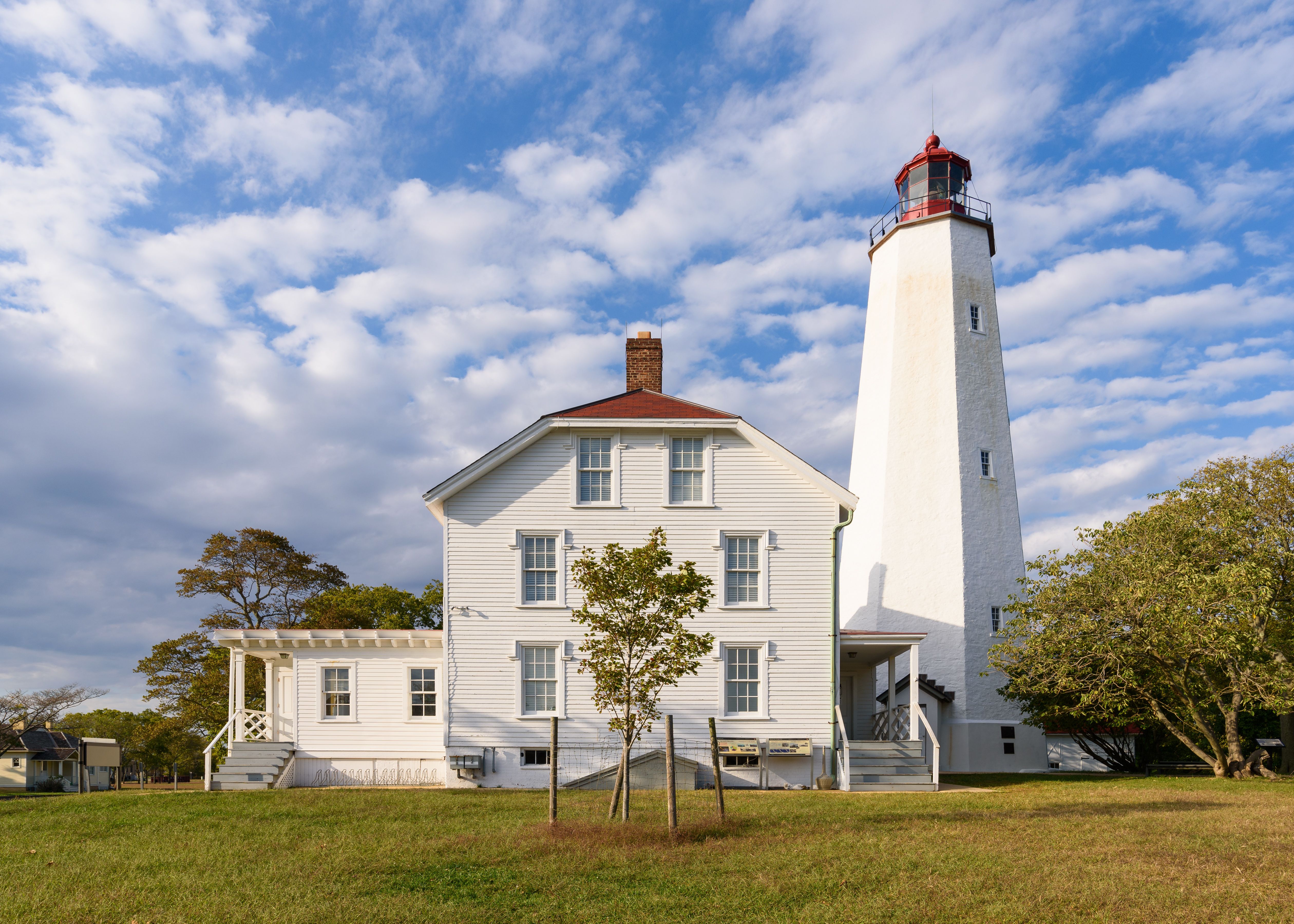 Sandy Hook Lighthouse, the oldest continuously operating lighthouse in the United States.