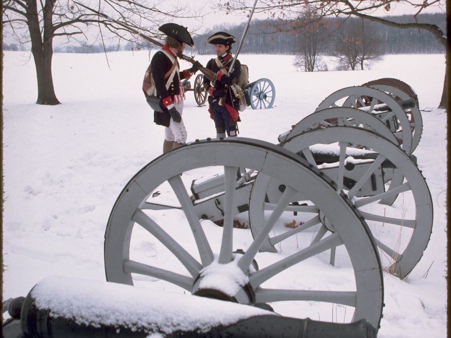 A view across the Valley Forge encampment grounds.