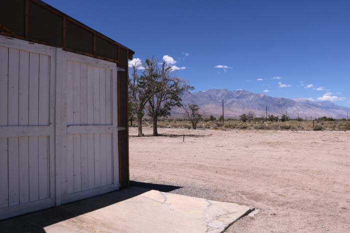 Reconstructed barracks at the Manzanar National Historic Site.