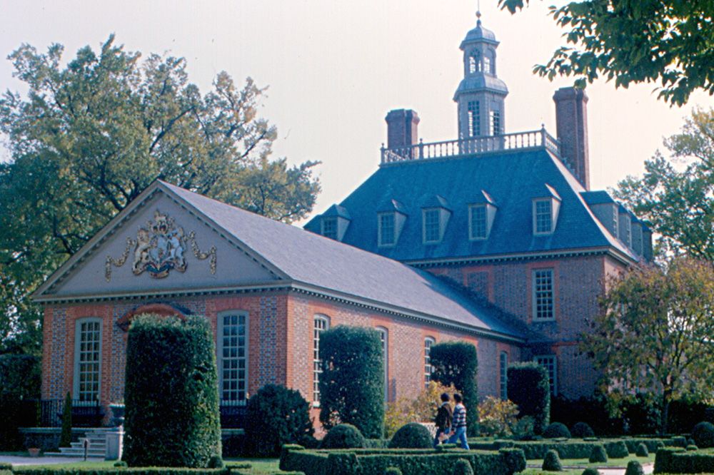 The Governor's Palace at Colonial Williamsburg, Virginia.