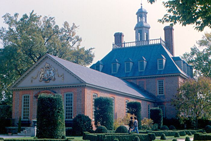 The Governor's Palace at Colonial Williamsburg, Virginia.