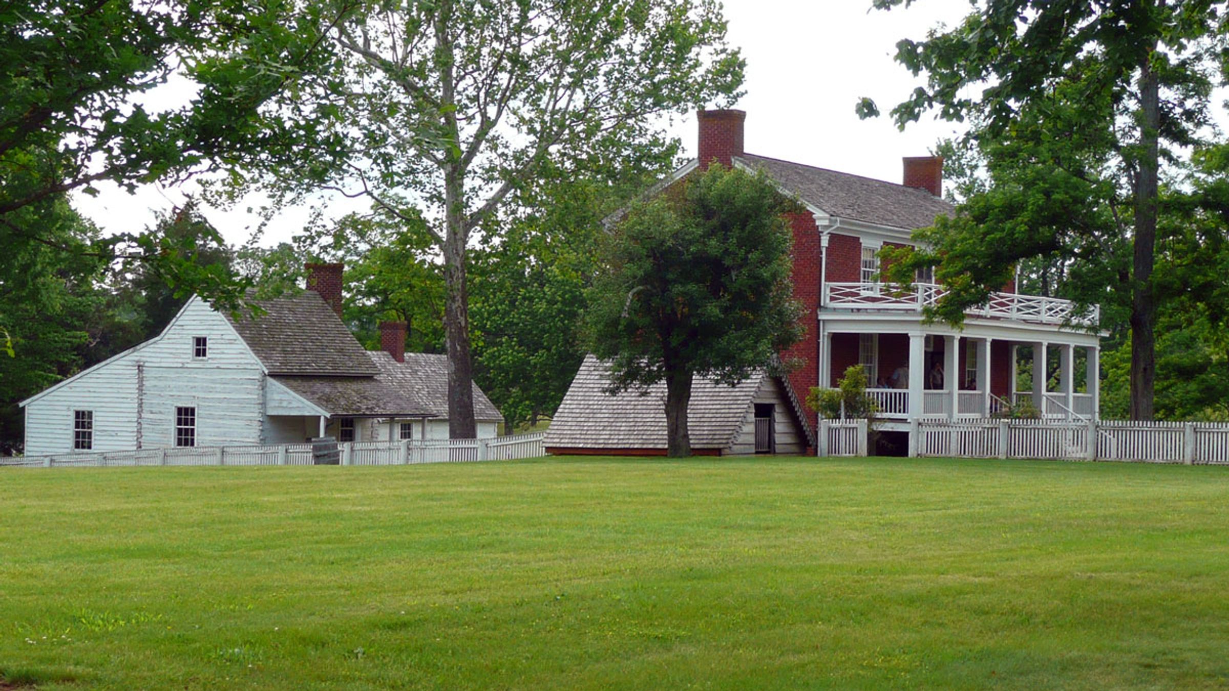 The reconstructed McLean House at Appomattox Court House.