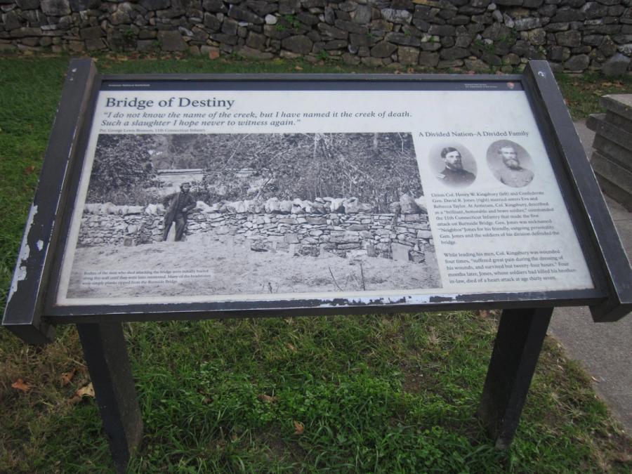 A monument on the Antietam battlefield near Sharpsburg.