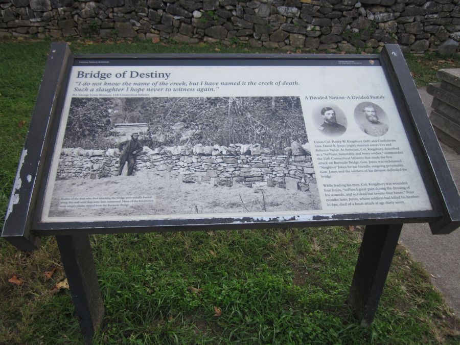 A monument on the Antietam battlefield near Sharpsburg.