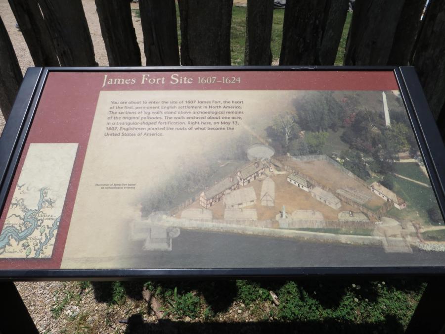The site of the original 1607 James Fort at Historic Jamestowne.