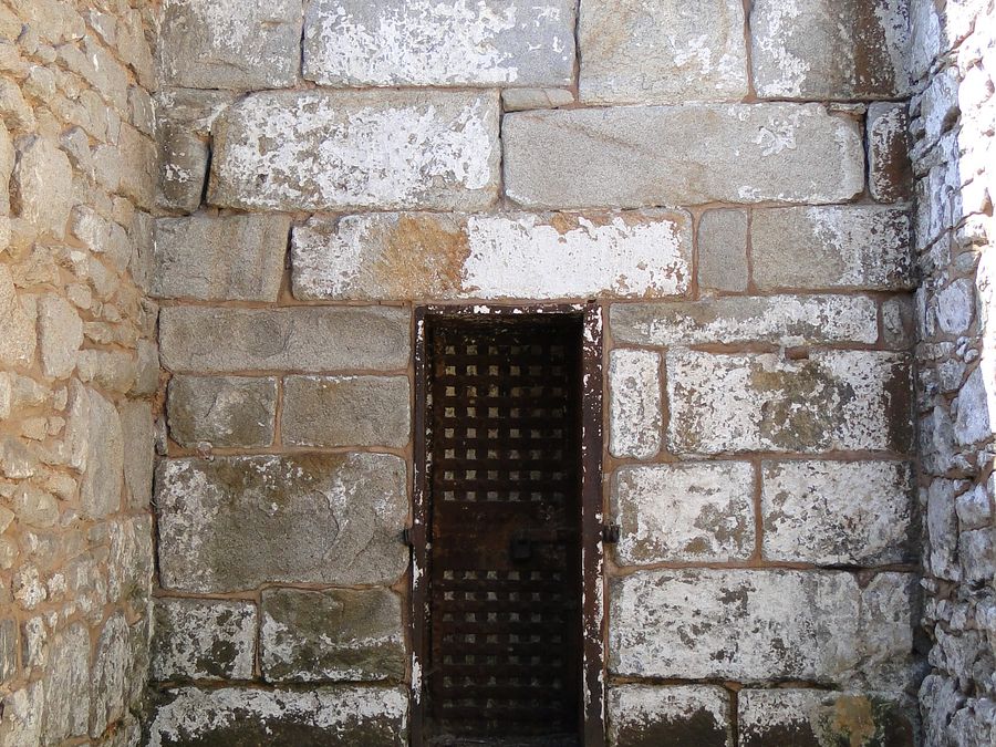 A small private exercise yard used for solitary confinement at Eastern State.