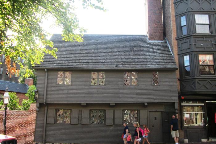 The Paul Revere House on North Square in Boston.