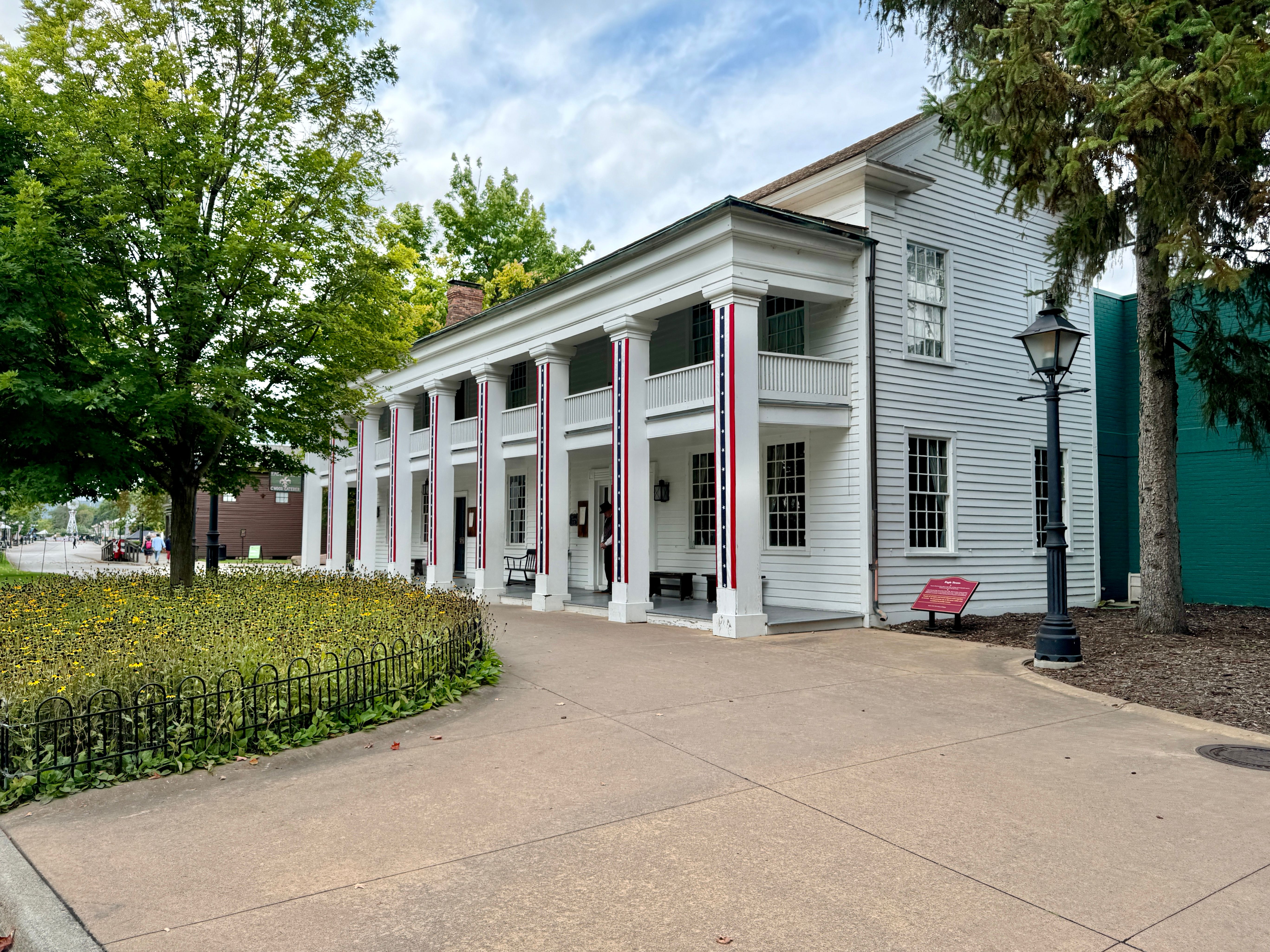 The Eagle Tavern, one of more than 80 historic buildings relocated to Greenfield Village.
