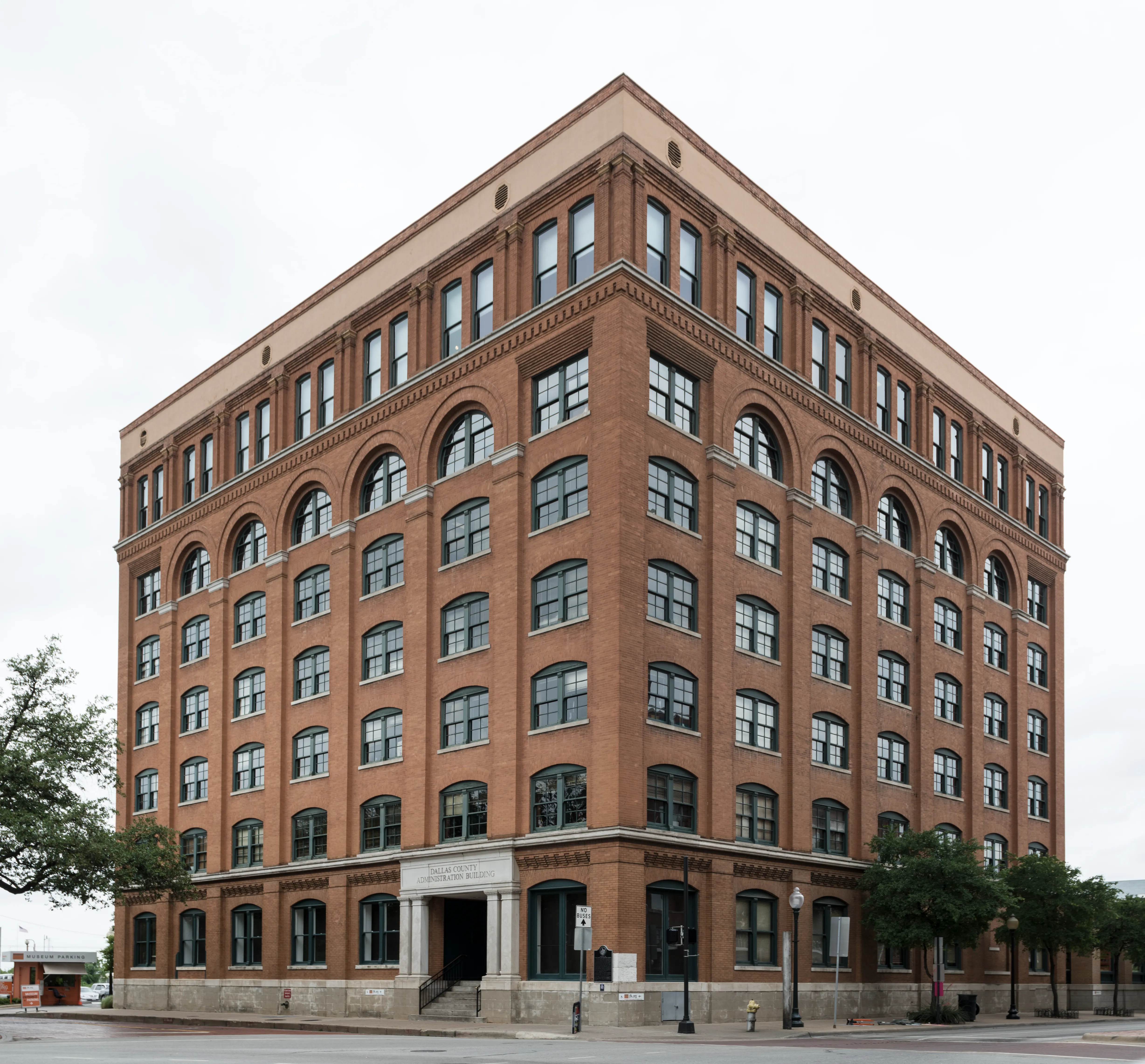 The former Texas School Book Depository building, now the Sixth Floor Museum.