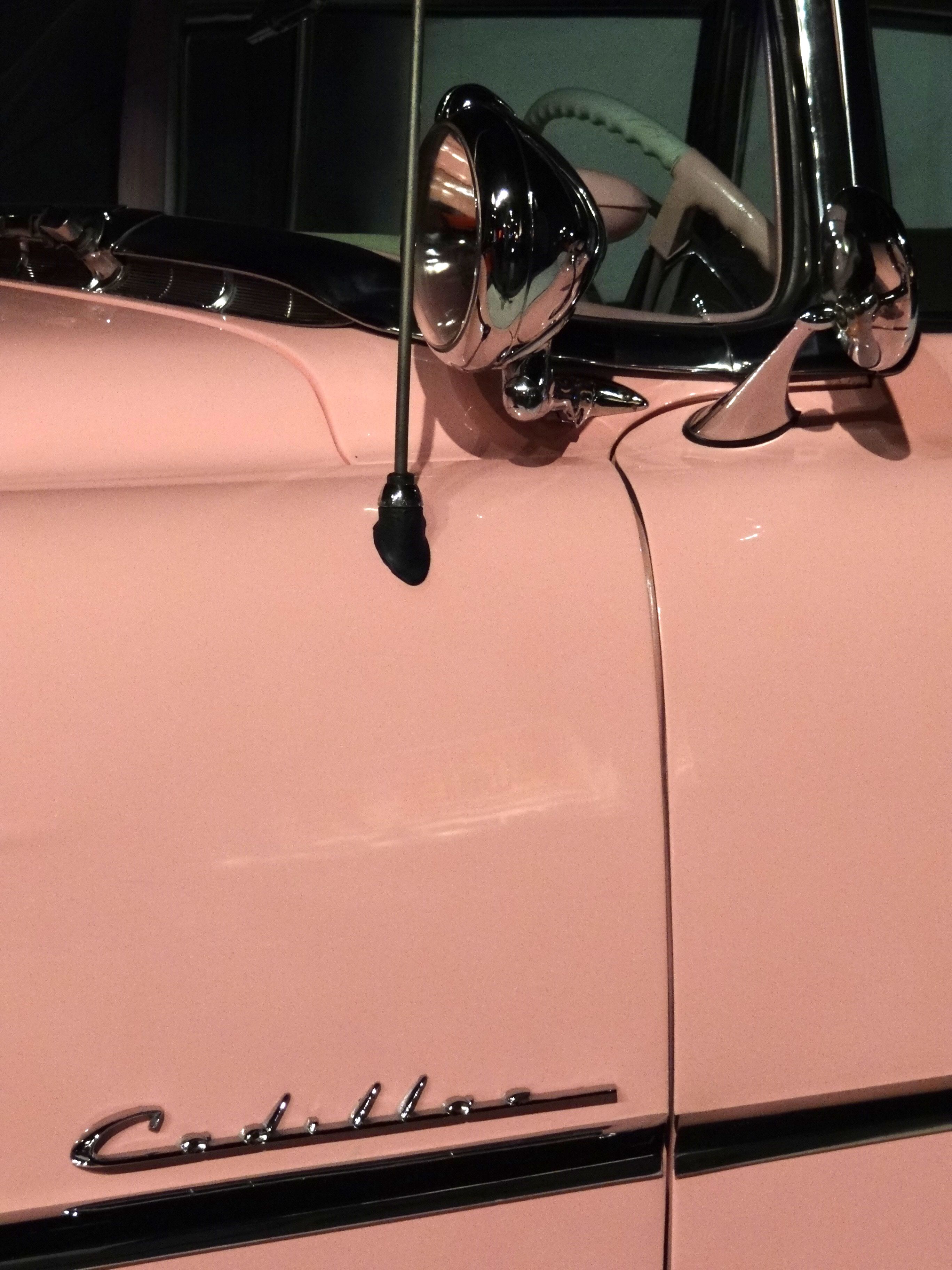 Elvis Presley's famous pink Cadillac on display at Graceland.