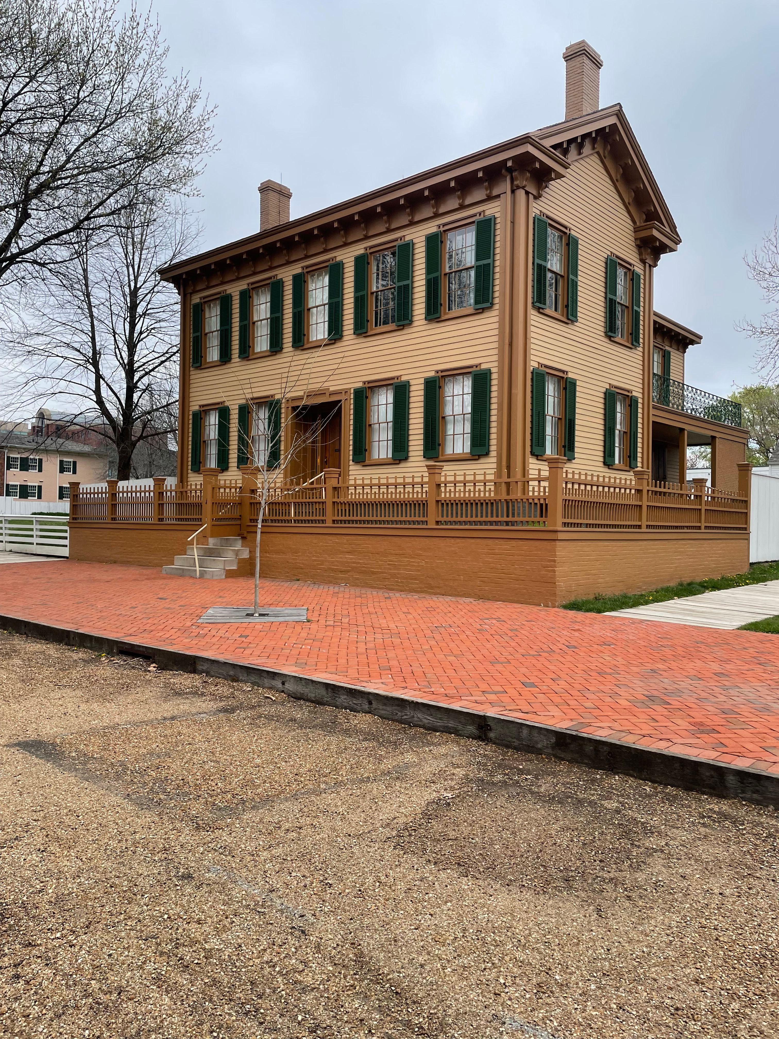 The exterior of the Lincoln Home in Springfield, Illinois.
