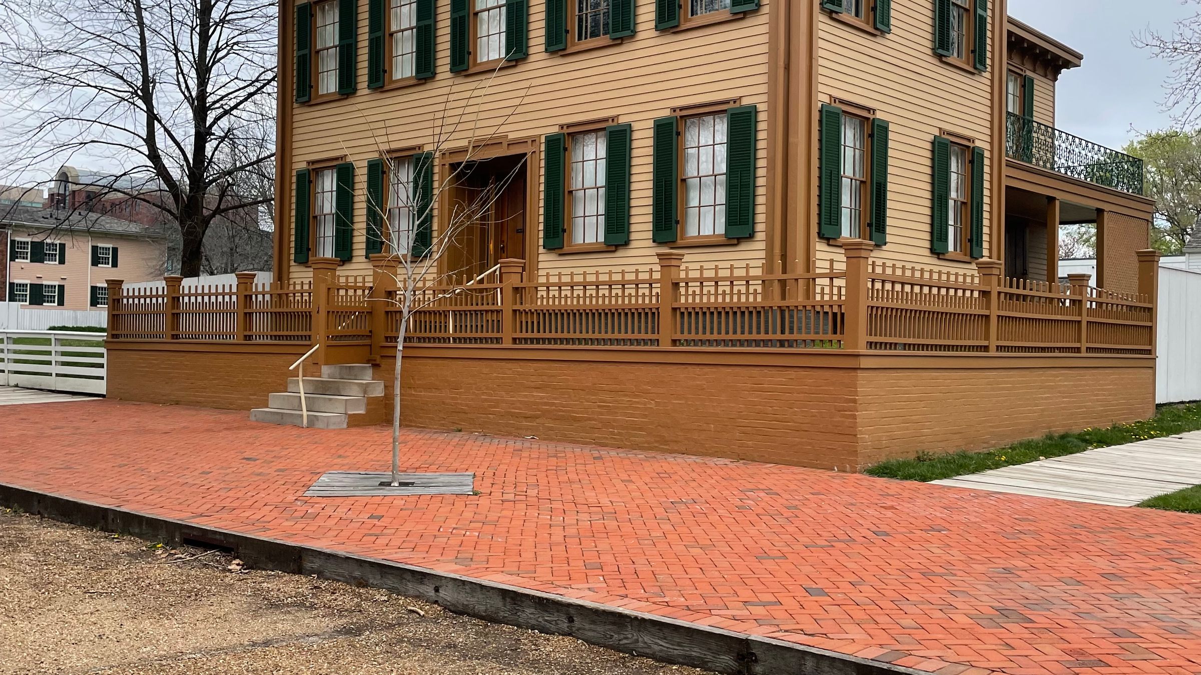 The exterior of the Lincoln Home in Springfield, Illinois.