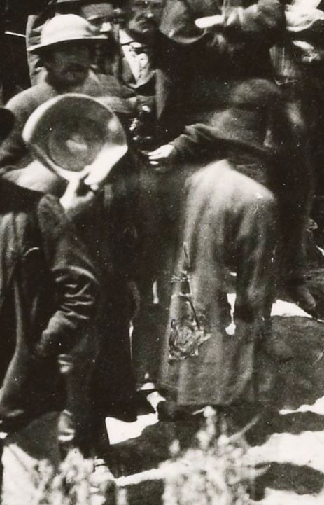 Chinese railroad workers photographed at the 1869 golden spike ceremony.