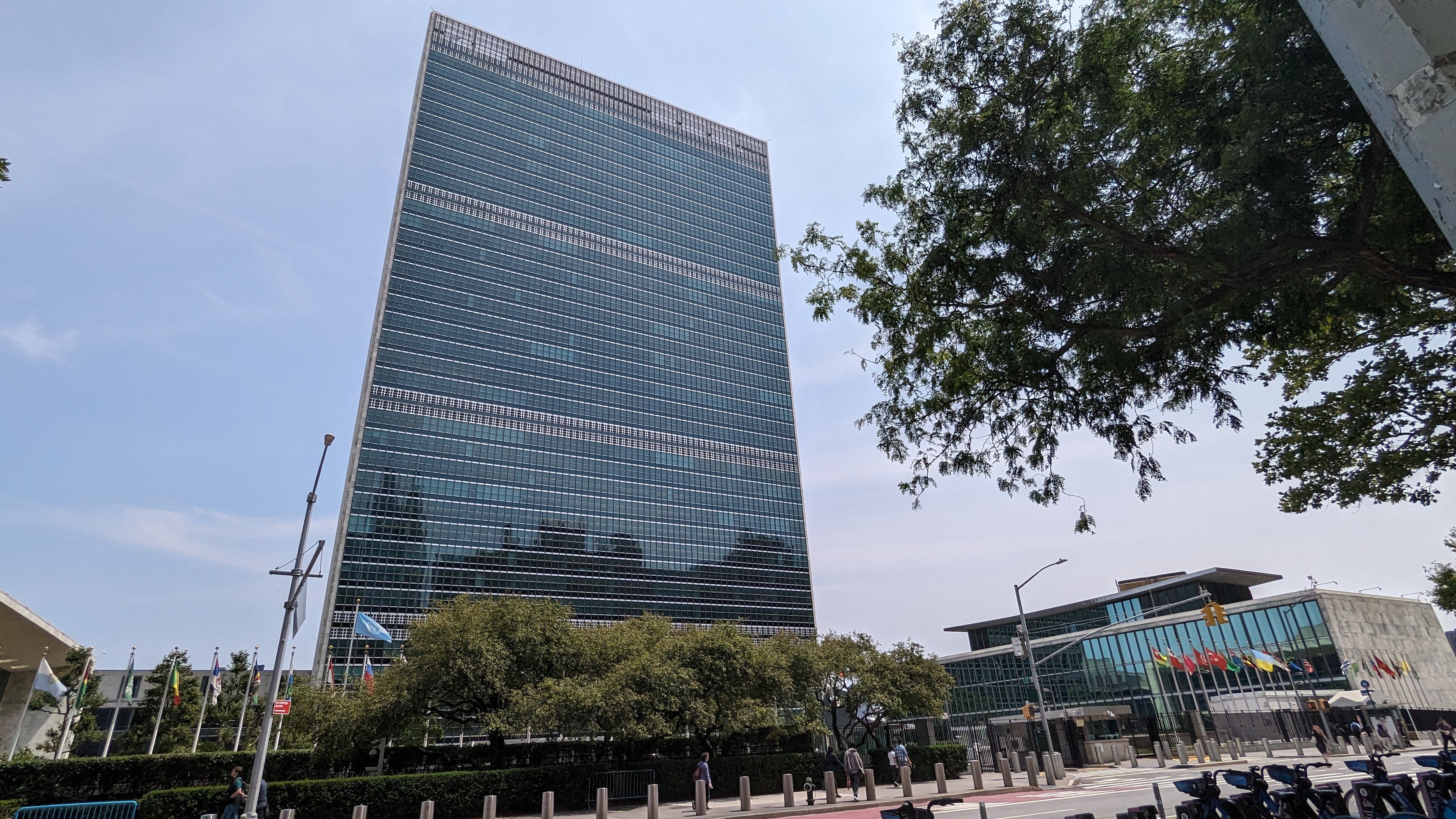 The United Nations Headquarters complex on Manhattan's East River.