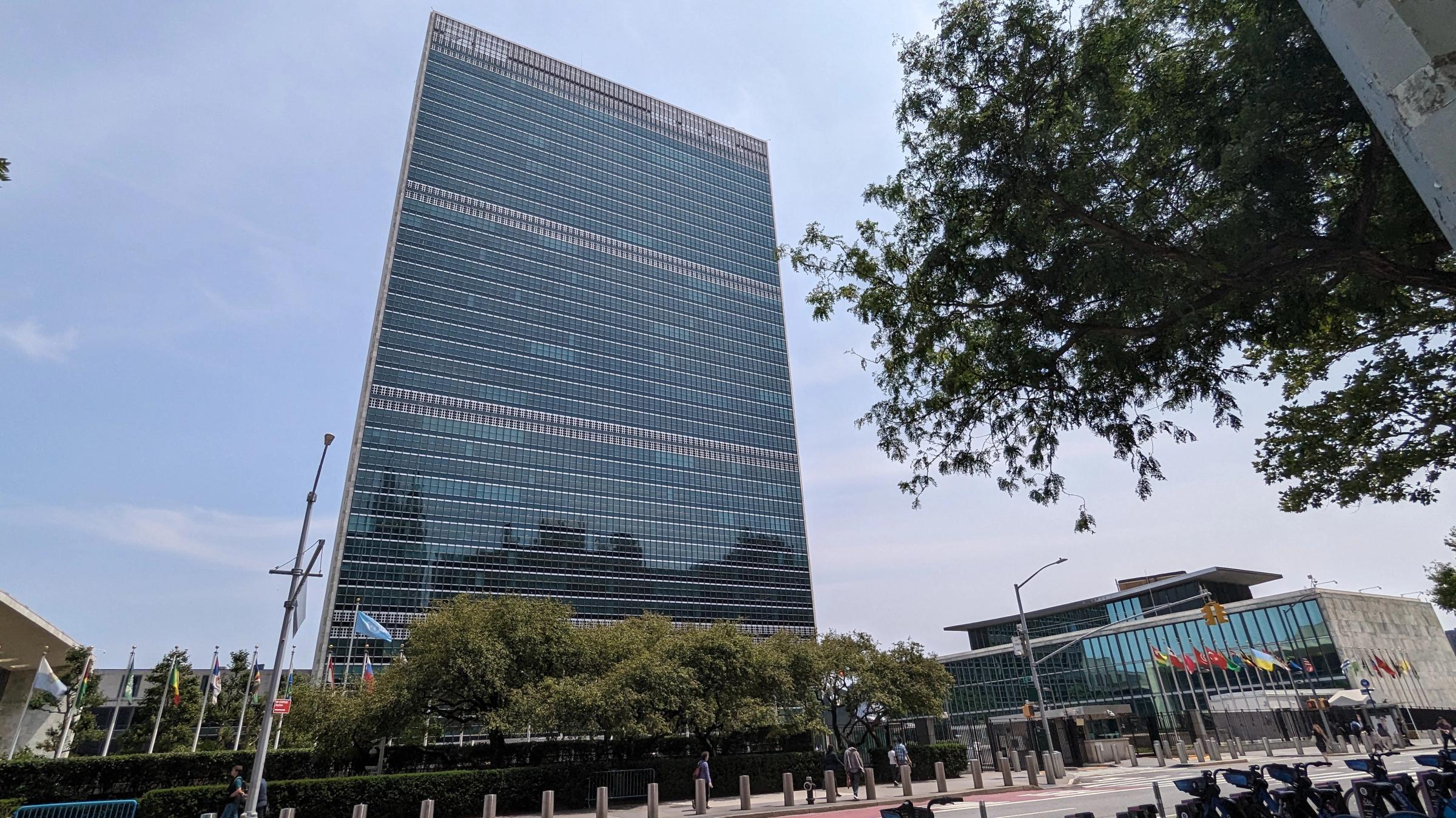 The United Nations Headquarters complex on Manhattan's East River.