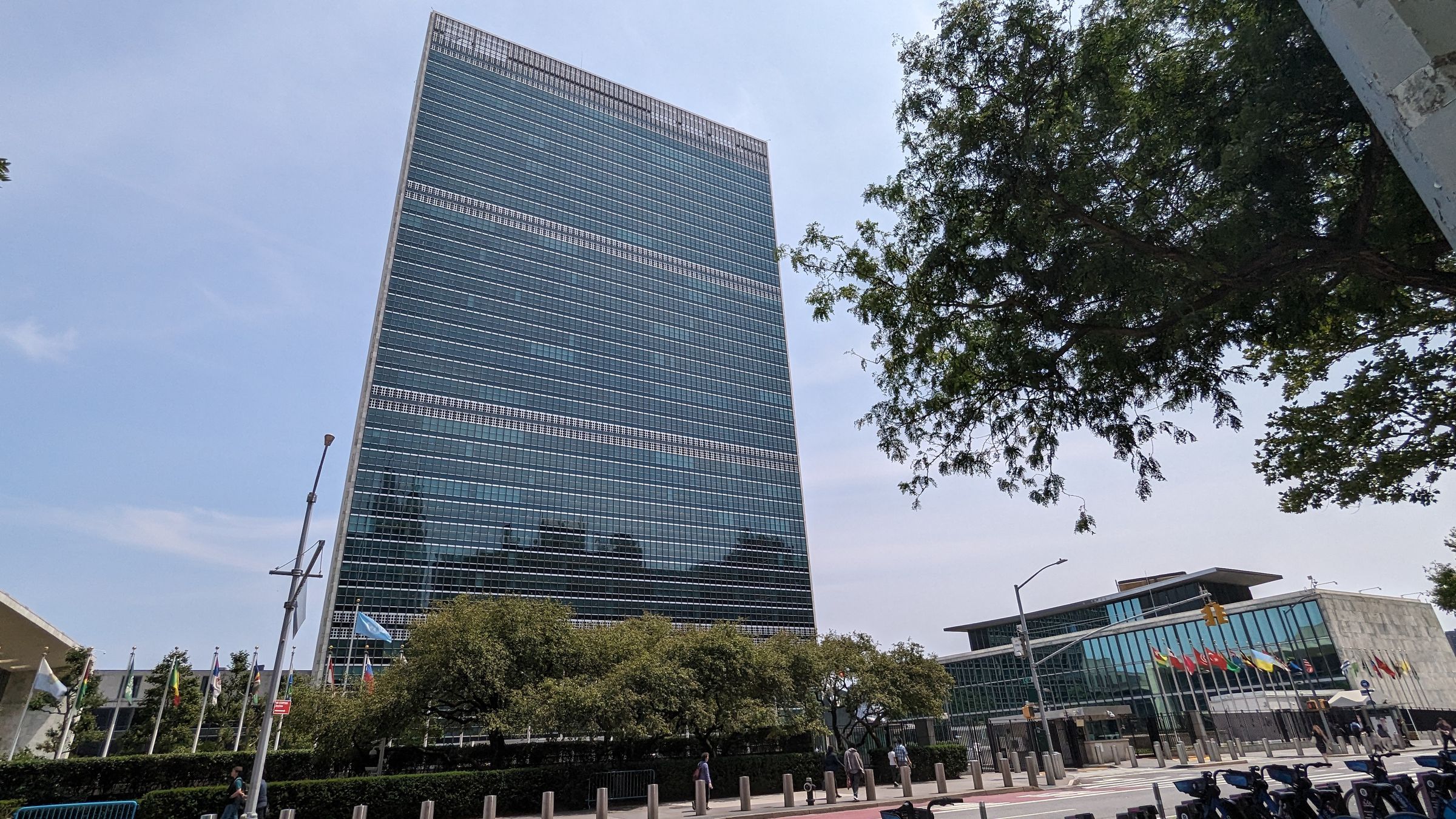 The United Nations Headquarters complex on Manhattan's East River.