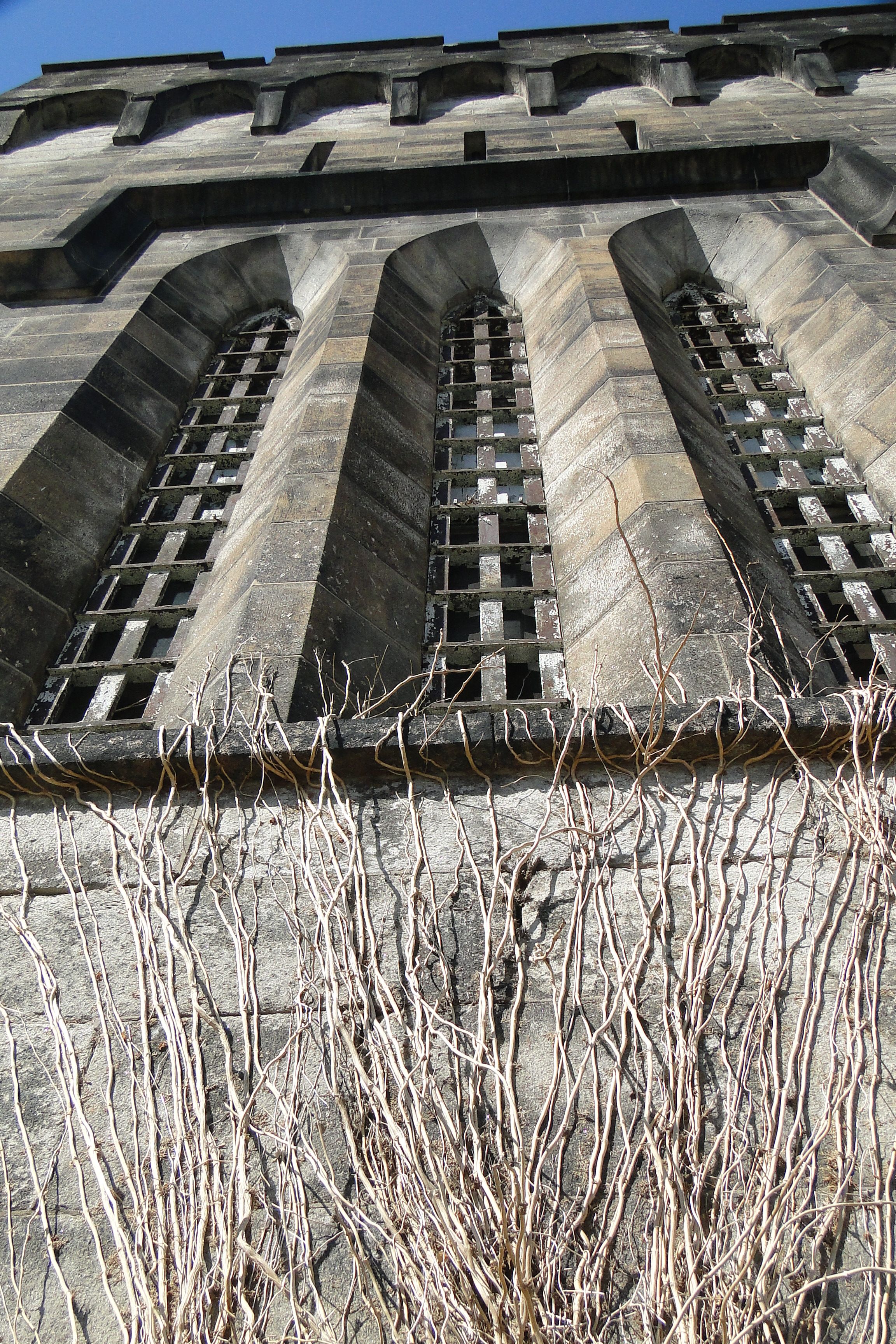 The Gothic Revival facade of Eastern State Penitentiary in Philadelphia.
