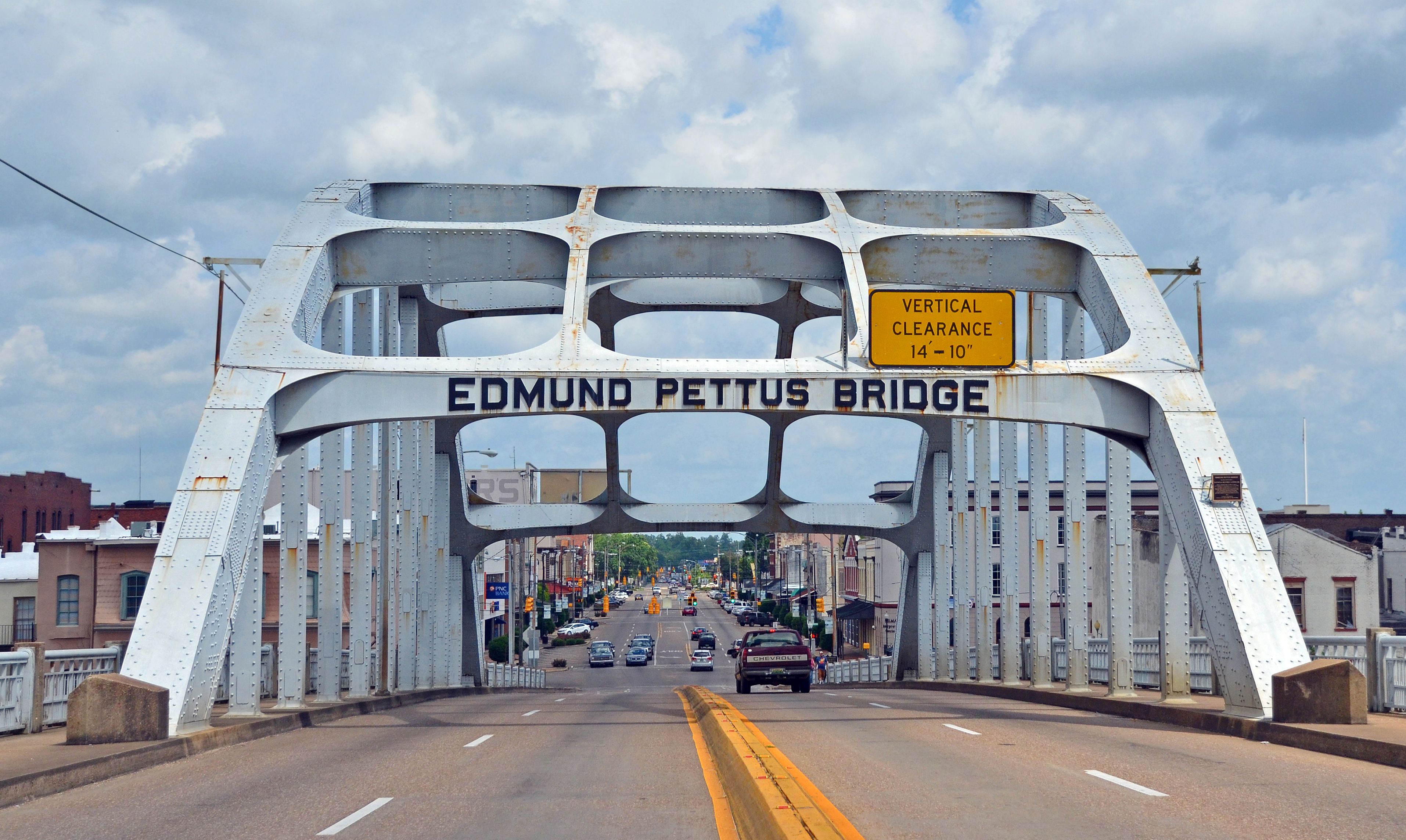 The Edmund Pettus Bridge spanning the Alabama River at Selma.