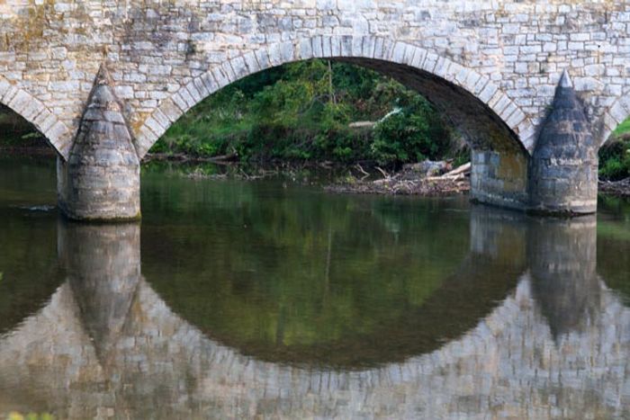 Burnside Bridge over Antietam Creek at the battlefield.