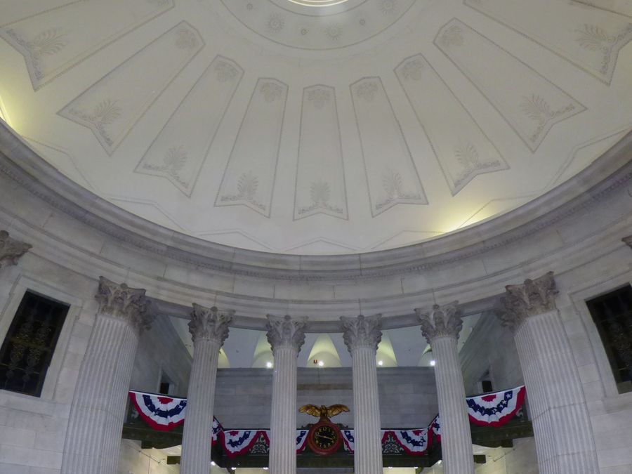 The domed rotunda inside Federal Hall National Memorial.