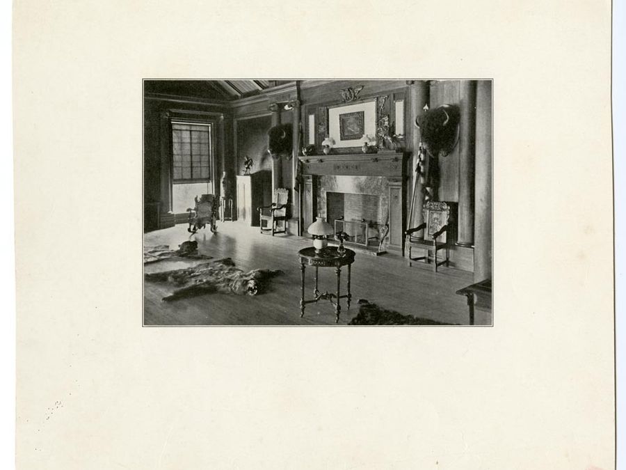 The trophy-filled North Room at Sagamore Hill around 1905.