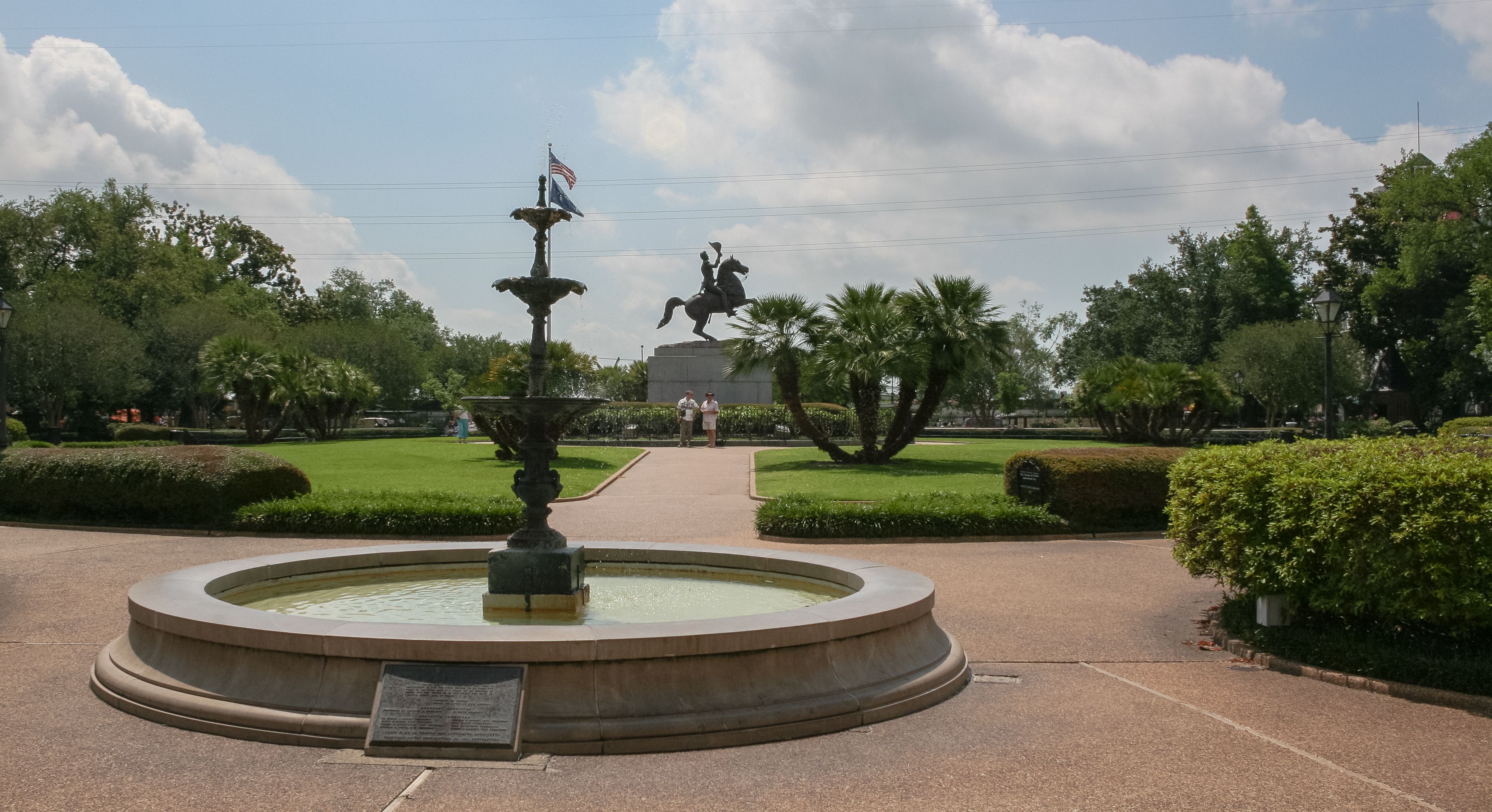 Jackson Square and St. Louis Cathedral in the French Quarter.