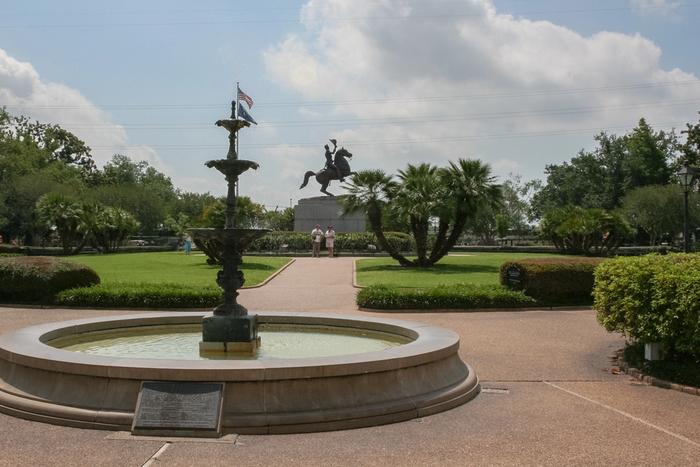 Jackson Square and St. Louis Cathedral in the French Quarter.
