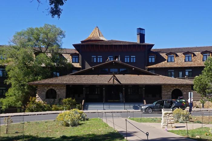 The El Tovar Hotel on the South Rim of the Grand Canyon.
