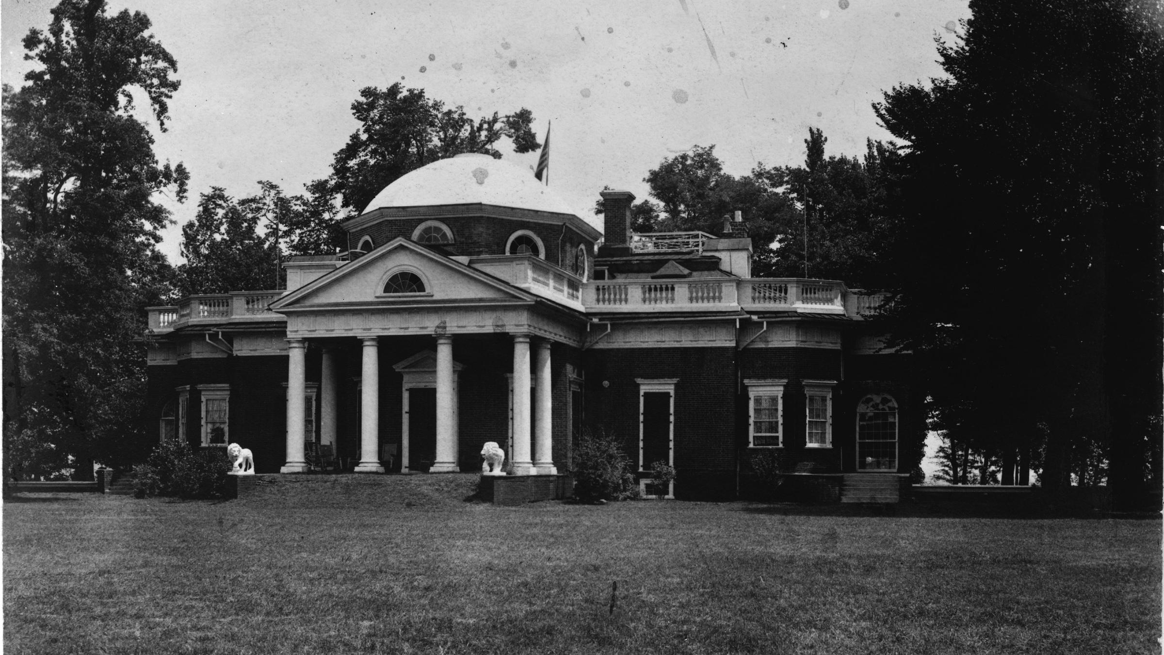 Monticello, Thomas Jefferson's home near Charlottesville, Virginia.