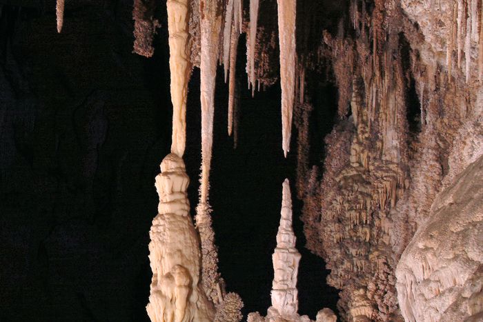 The Chinese Theater formation within the Big Room of Carlsbad Cavern.