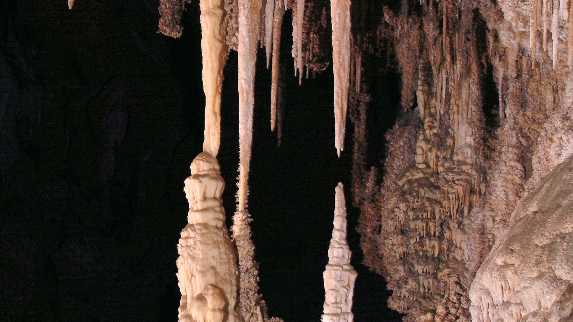 The Chinese Theater formation within the Big Room of Carlsbad Cavern.