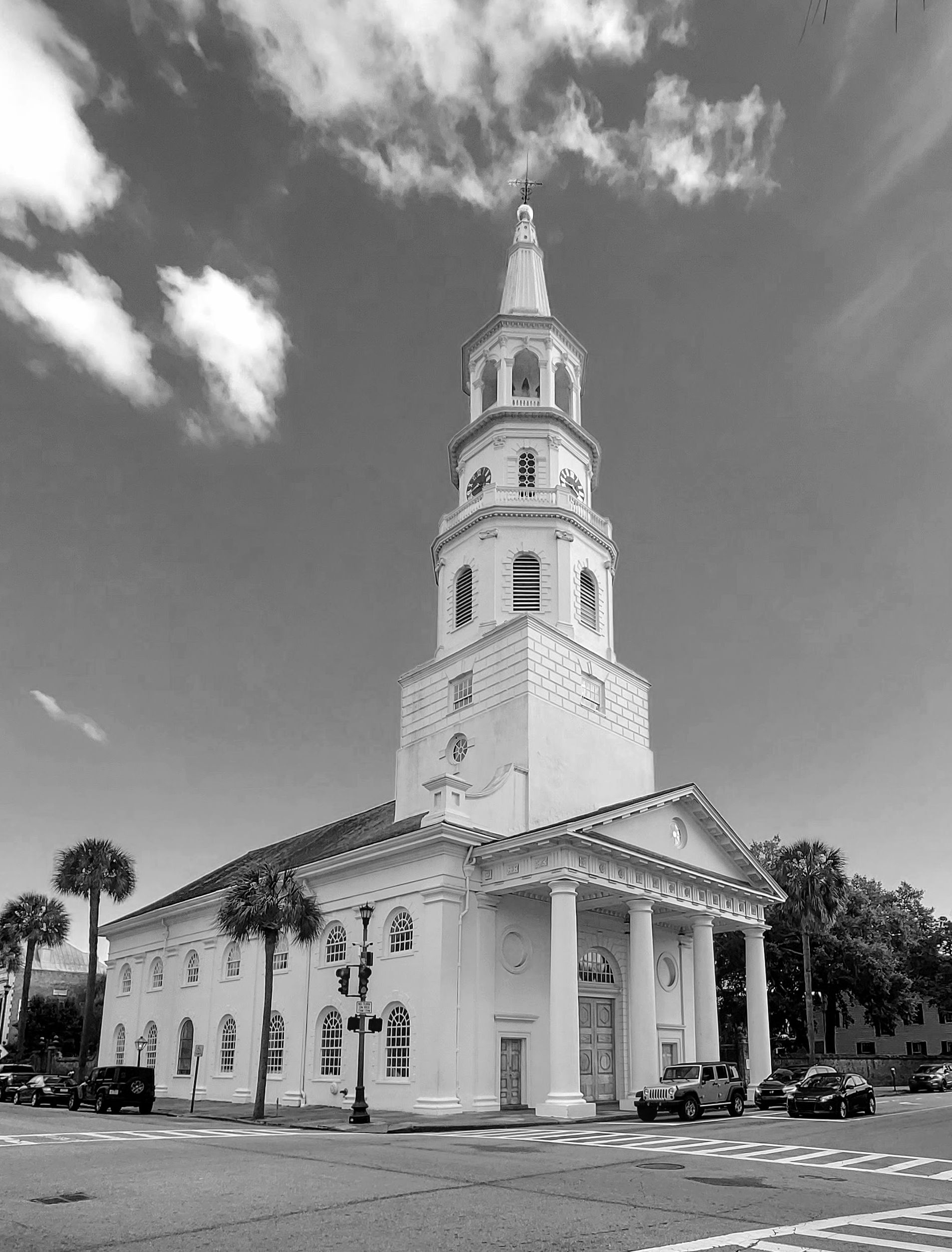 St. Michael's Church, one of Charleston's historic steeples.
