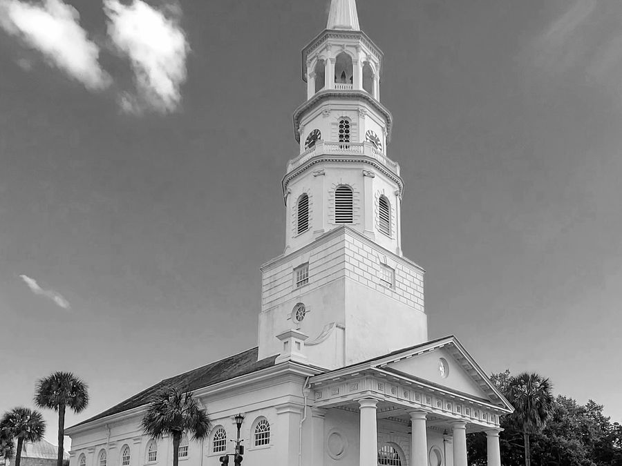 St. Michael's Church, one of Charleston's historic steeples.