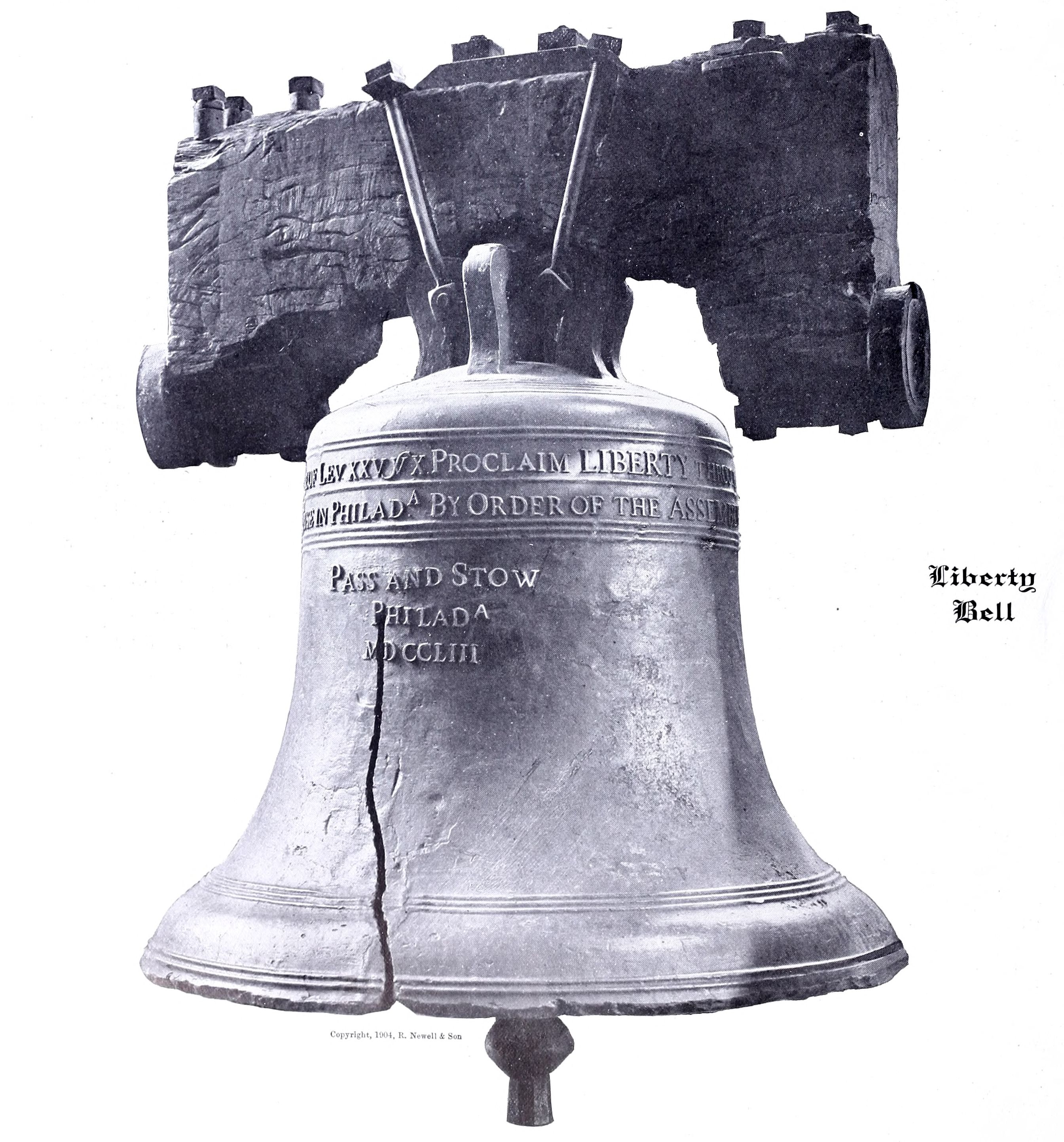 The Liberty Bell photographed in 1904.