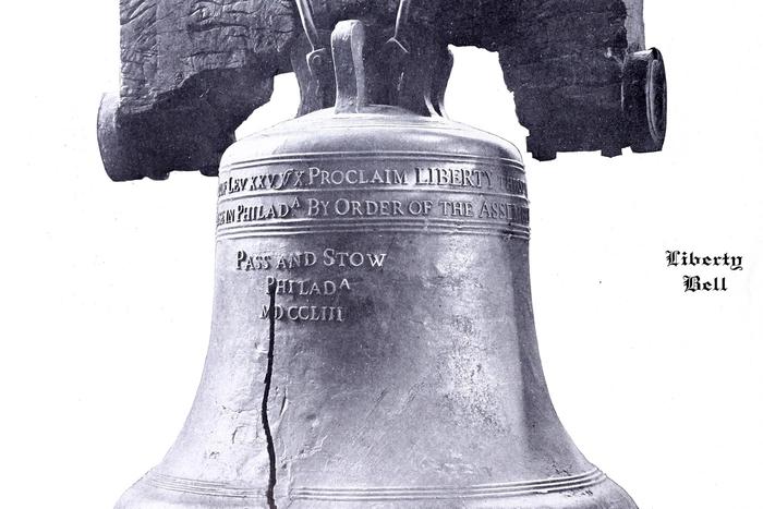 The Liberty Bell photographed in 1904.