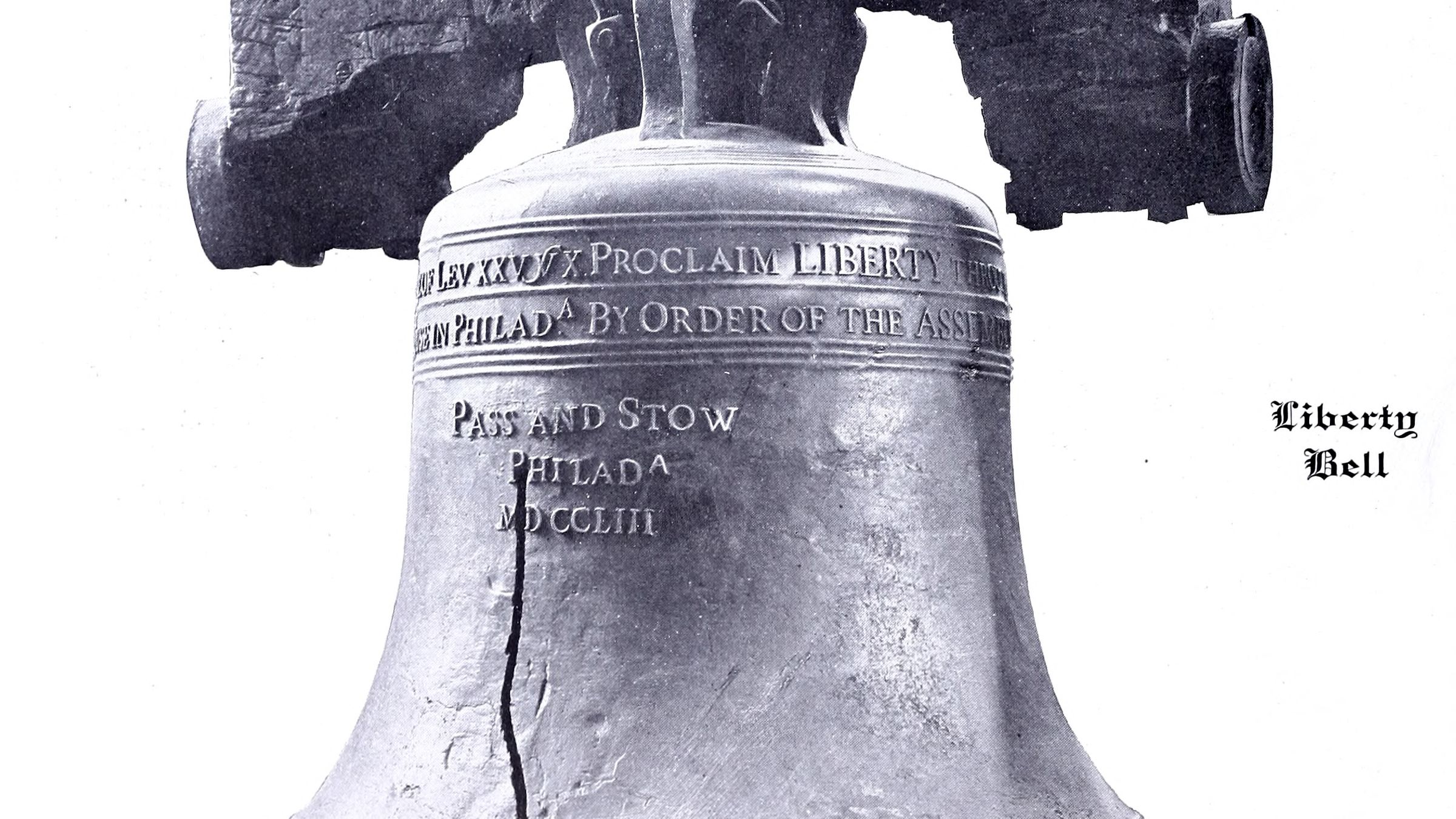 The Liberty Bell photographed in 1904.