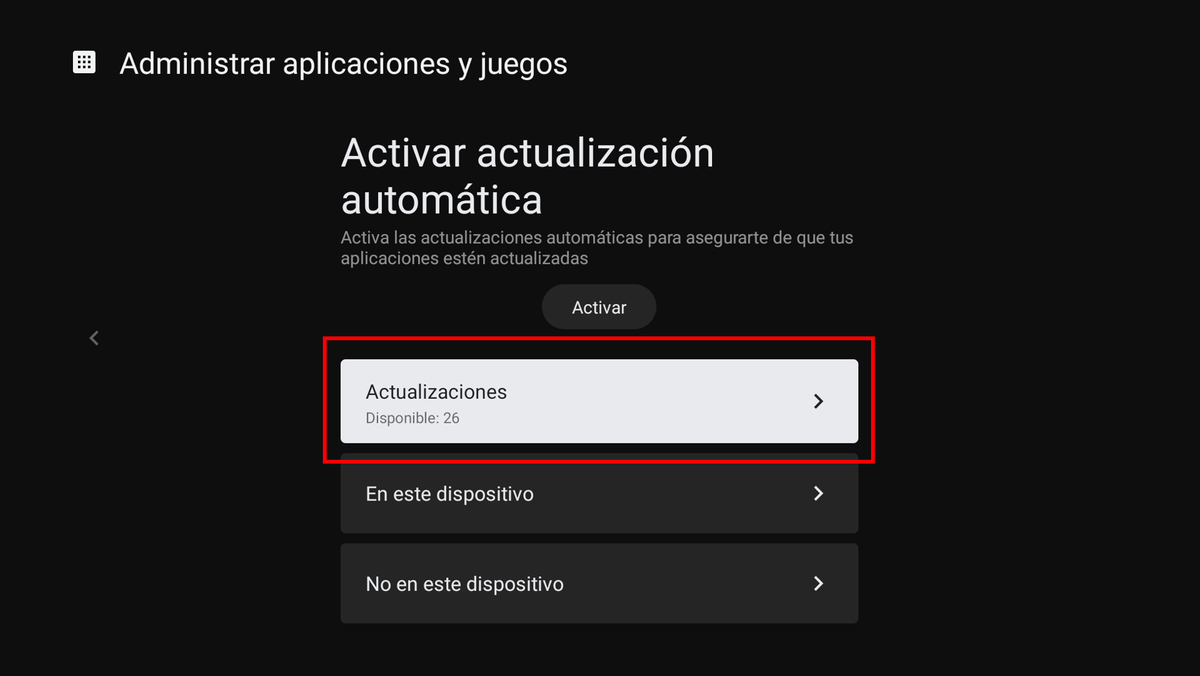 Actualizaciones