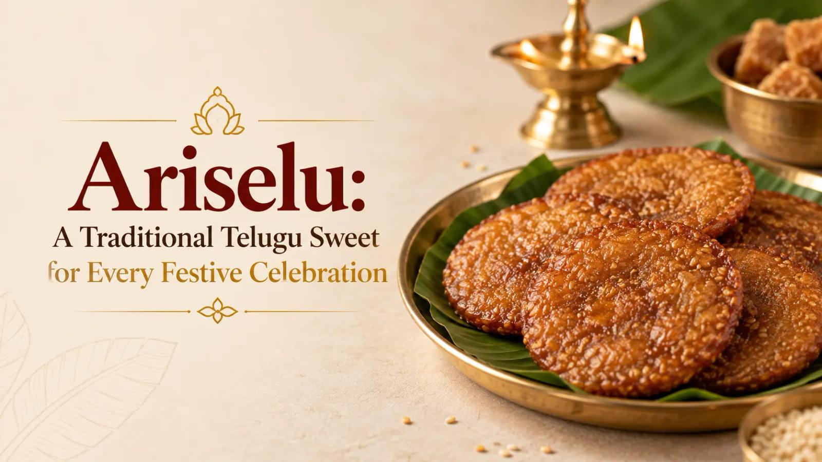 Ariselu: A Traditional Telugu Sweet for Every Festive Celebration