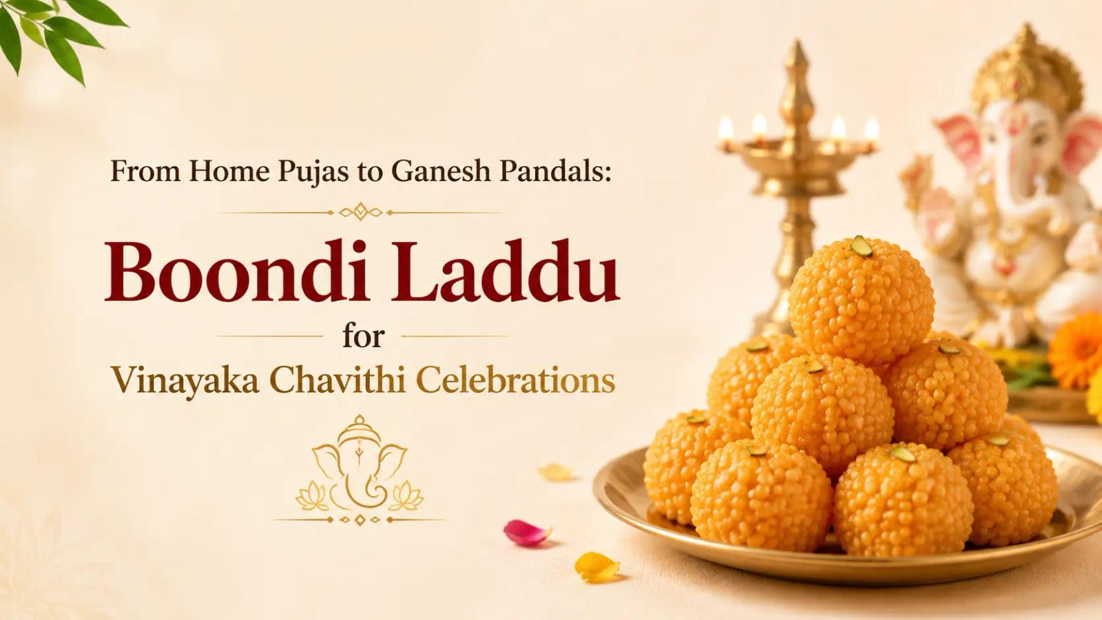 From Home Pujas to Ganesh Pandals: Boondi Laddu for Vinayaka Chavithi Celebrations