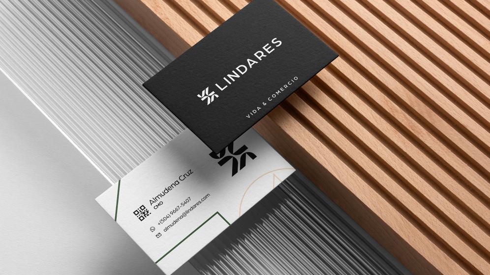 Lindares branding cards